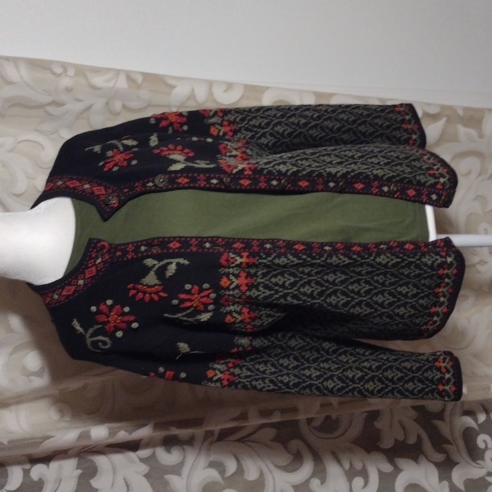 Nomadic Traders Cotton Folkloric Sweater M - Picture 3 of 6